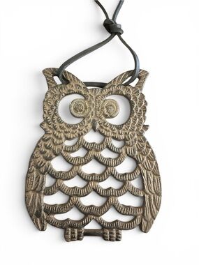 Cast Iron Owl Wall Hanging - Decorative Home Wall Decor